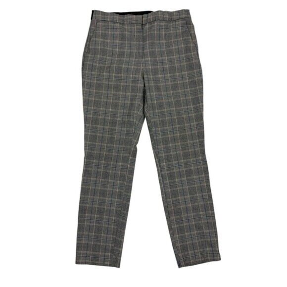 Zara Women Large Gray Career Pants Office Workwear Trousers Stretch - Picture 1 of 8